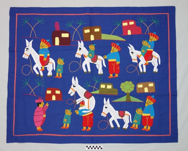 Appliqu&eacute; panel from the Street of the Tentmakers, Cairo, Egypt, 2013.