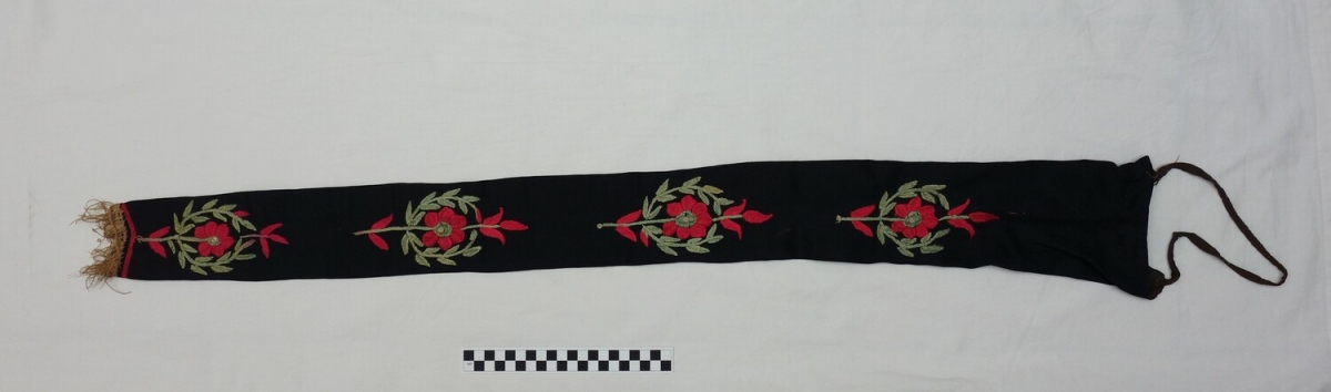 Tajik woman's plait bag from Afghanistan. Late twentieth century.
