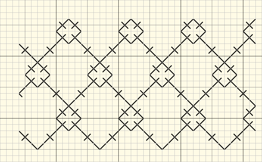 Design of the blackwork nightcap worn by Henry FitzRoy in the miniature by Lucas Horenbout.