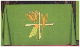 A laudian altar frontal / full laudian frontal.