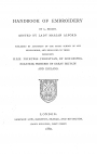 Title pge of Margaret Jourdain's The History of English Secular Embroidery, 1910.