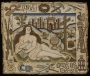 Mary Magdalene, surrounded by instruments of the Passion. Embroidered picture, England, 17th century.