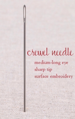 Crewel needle.
