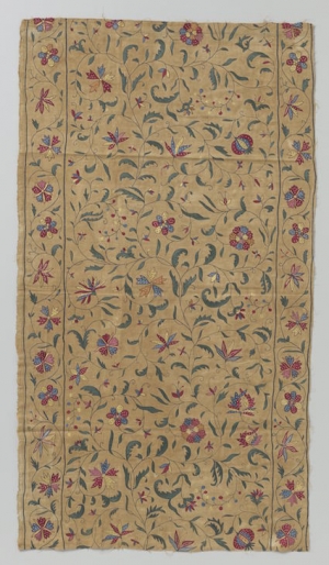 Fragment of a cotton and silk cloth from Iran or India, dated c. AD 1700.