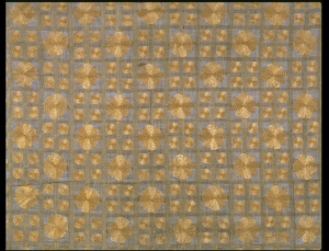 Part of an embroidered cotton shawl, Bengal, c. 1855.