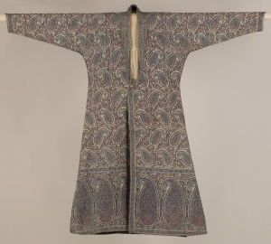 Man's coat or choga, probably from India, first half 19th century.