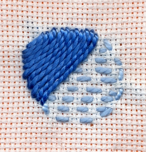 The padded satin stitch.