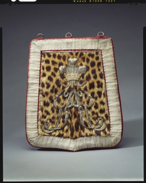 British Light Dragoon sabretache, c. 1800, England.