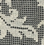 Piece of filet lace, made with a form of linen stitch.