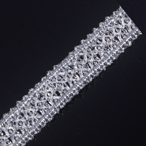 Modern braid made from metal threads.
