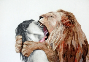 Embroidery/drawing by Ana Teresa Barboza.