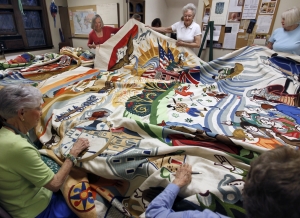 The Plymouth Congregational Church Tapestry.