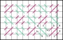 The reversed mosaic stitch.