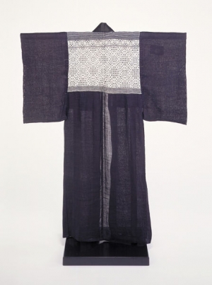 Kimono from northern Japan, made of ramie and with kogin decoration, late 19th - early 20th century.