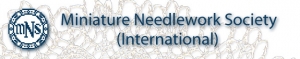 Logo of the Miniature Needlework Society (International).