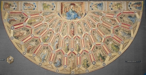 The cope of the Order of the Golden Fleece, or nu&eacute;, early 15th century, The Netherlands.