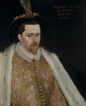 James VI of Scotland, by Anton Vanson, 1595.