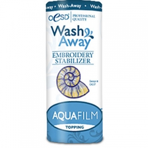 A band of water soluble stabiliser for embroidery.