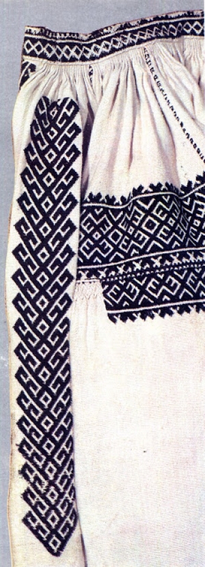 Example of Nyz' embroidery, Ukraine.