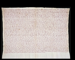 Text sampler of Elizabeth Parker, c. 1830.