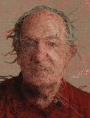 Embroidered portrait by Cayce Zavaglia.