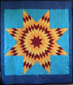 Example of a native North American star quilt.