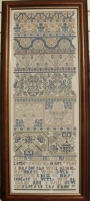 The Loara Standish sampler, c. 1640.