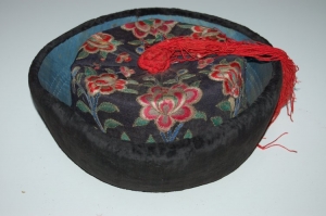 Layman's hat from Tibet, c. 1900.