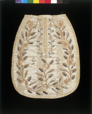 Embroidered pocket, Russia, early 19th century.