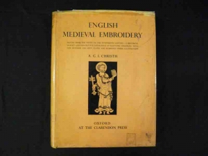 Cover of Christie's 'English Medieval Embroidery,' Oxford 1938.