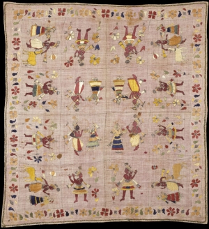 Eghteenth century Chamba Rumal from Northwestern India.