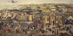 Tournament of the Field of the Cloth of Gold, France, 1520. Hampton Court Palace.