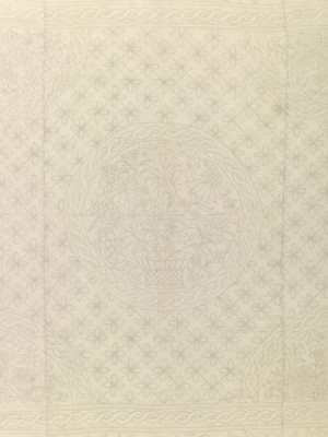 Example of an 18th century British embroidery with cord quilting