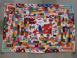 Example of a Siddi quilt, or kawandi, India