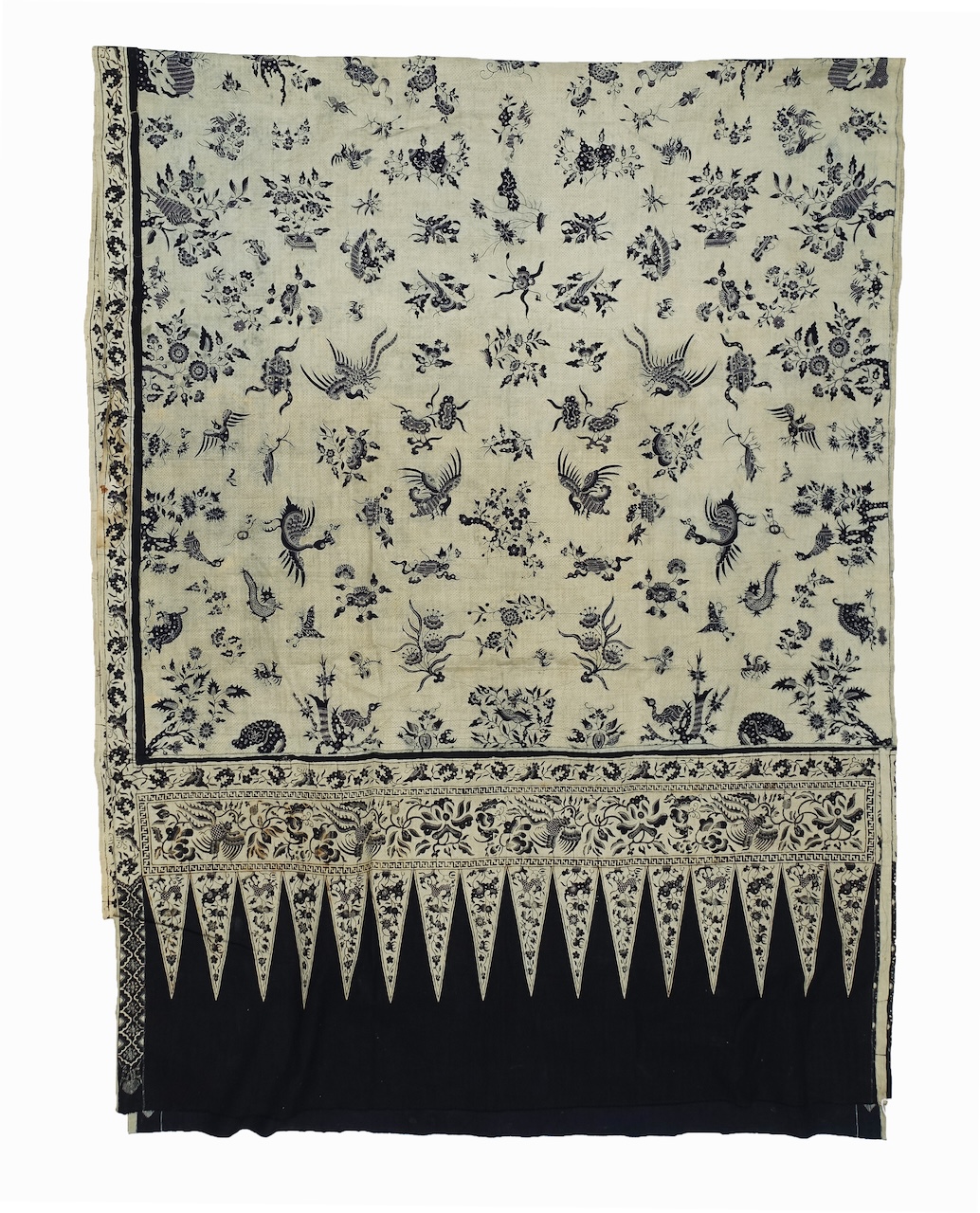 Fig. 4. Long length of batik  cloth with a main field decorated with individual stylised flowers and trees, animals, birds, insects, etc., Java, Indonesia, pre-1930 (TRC 2007.0877).