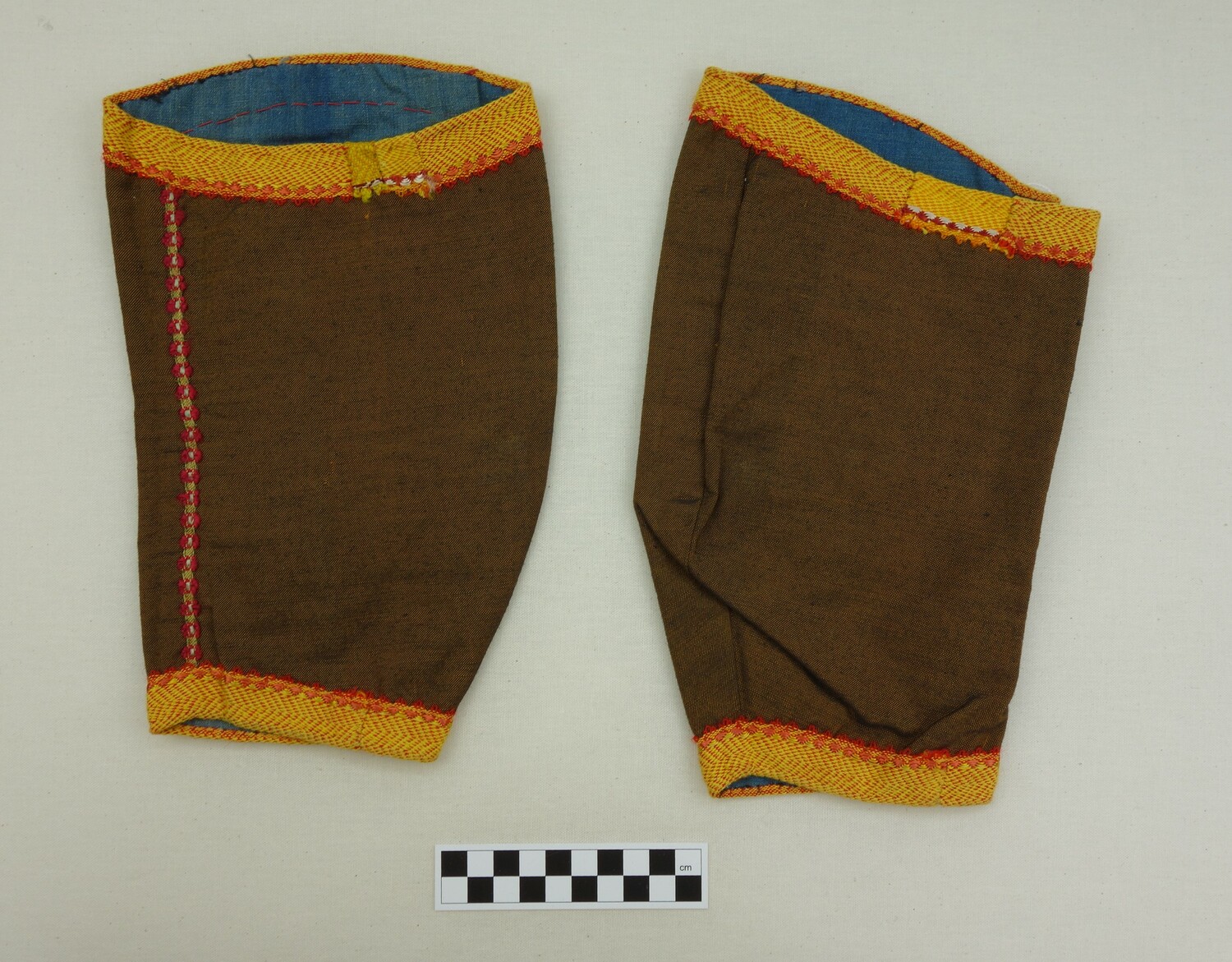 Pair of false sleeves from the Dutch island of Marken, mid-20th century (TRC 2010.0468a b).
