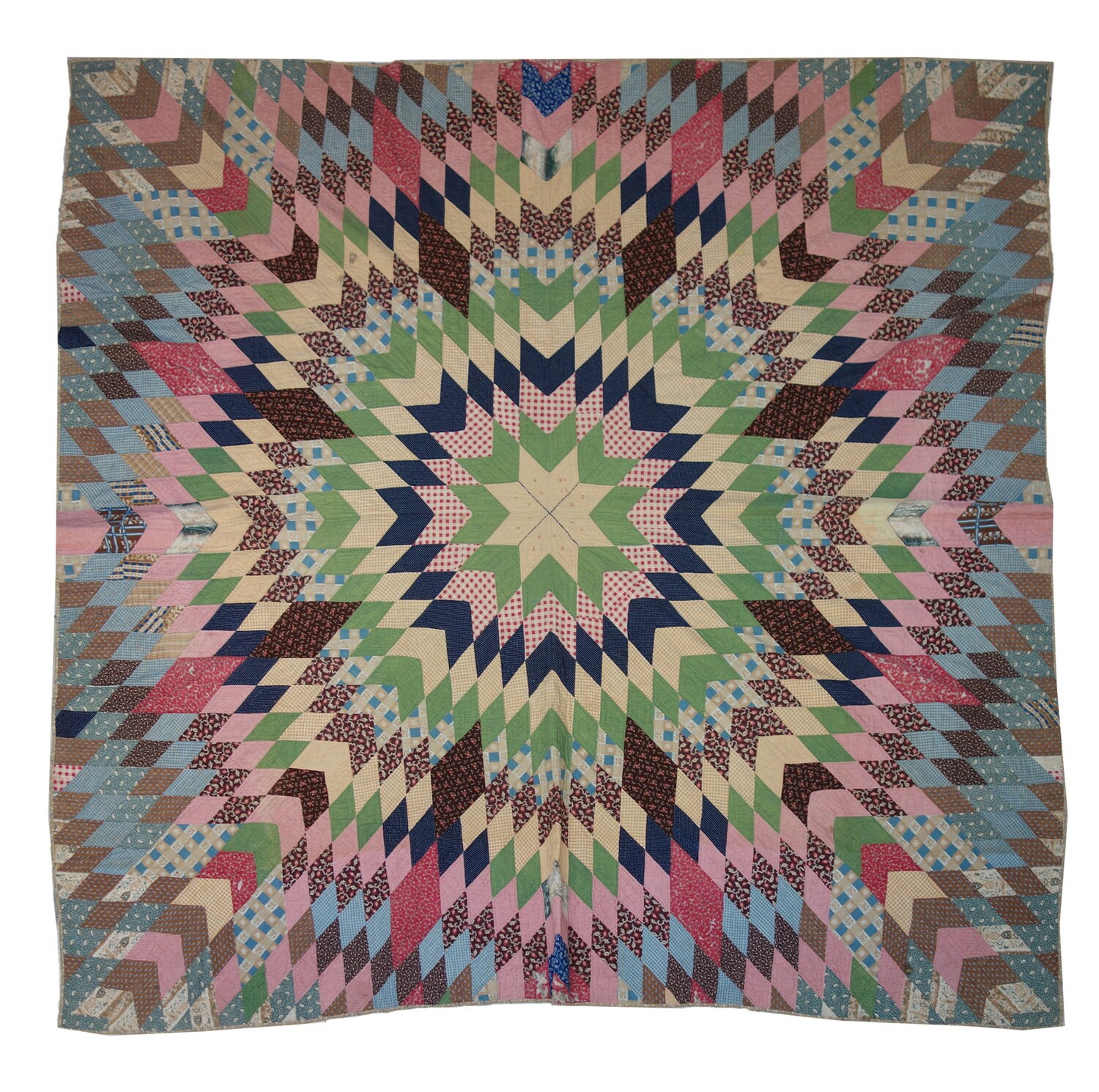 Starburst quilt, USA , c. 1860's (TRC 2018.3119).