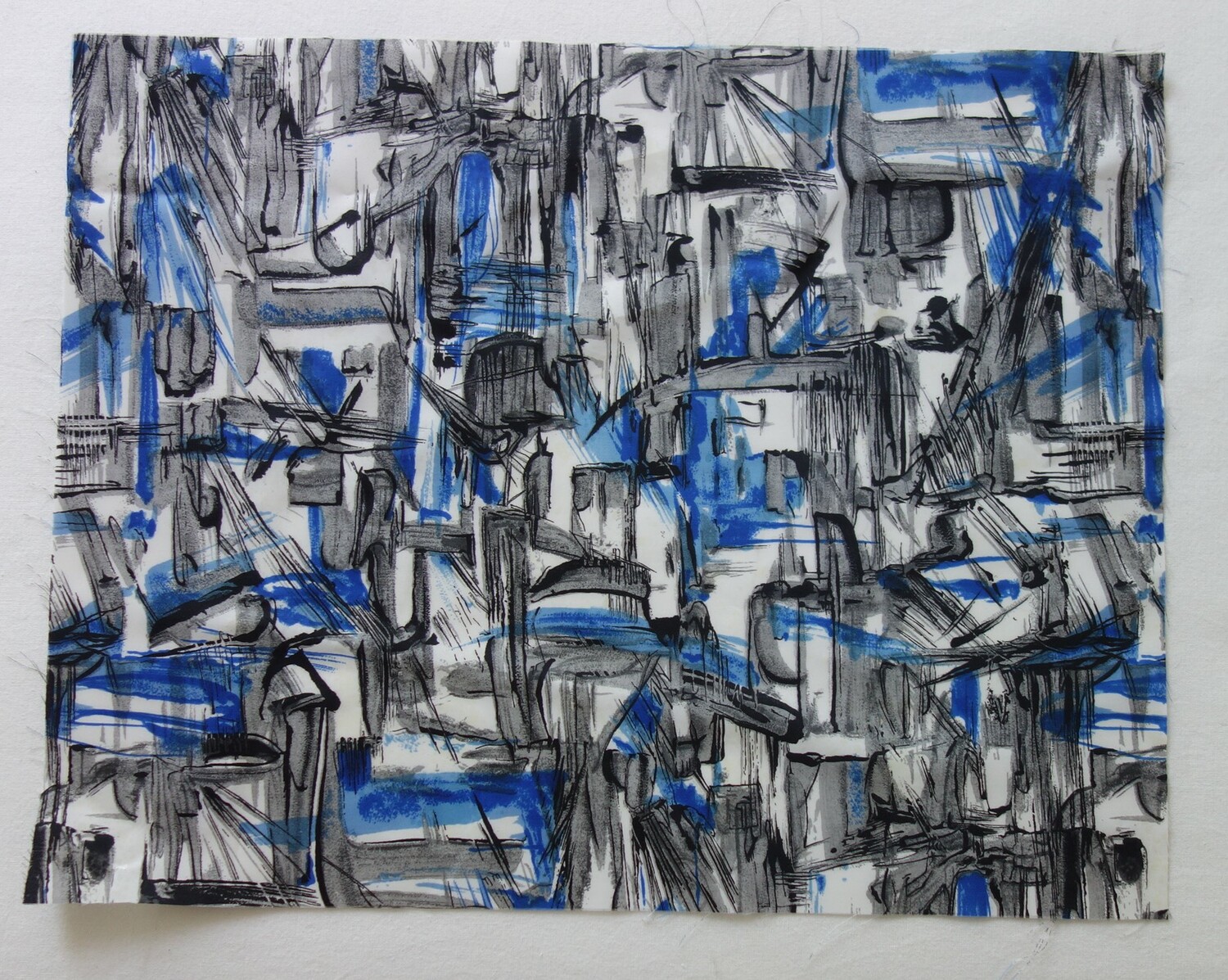 Sample from the TRC Pepin-Cuvelier collection, 1950's, Tachism movement (TRC 2020.1157).