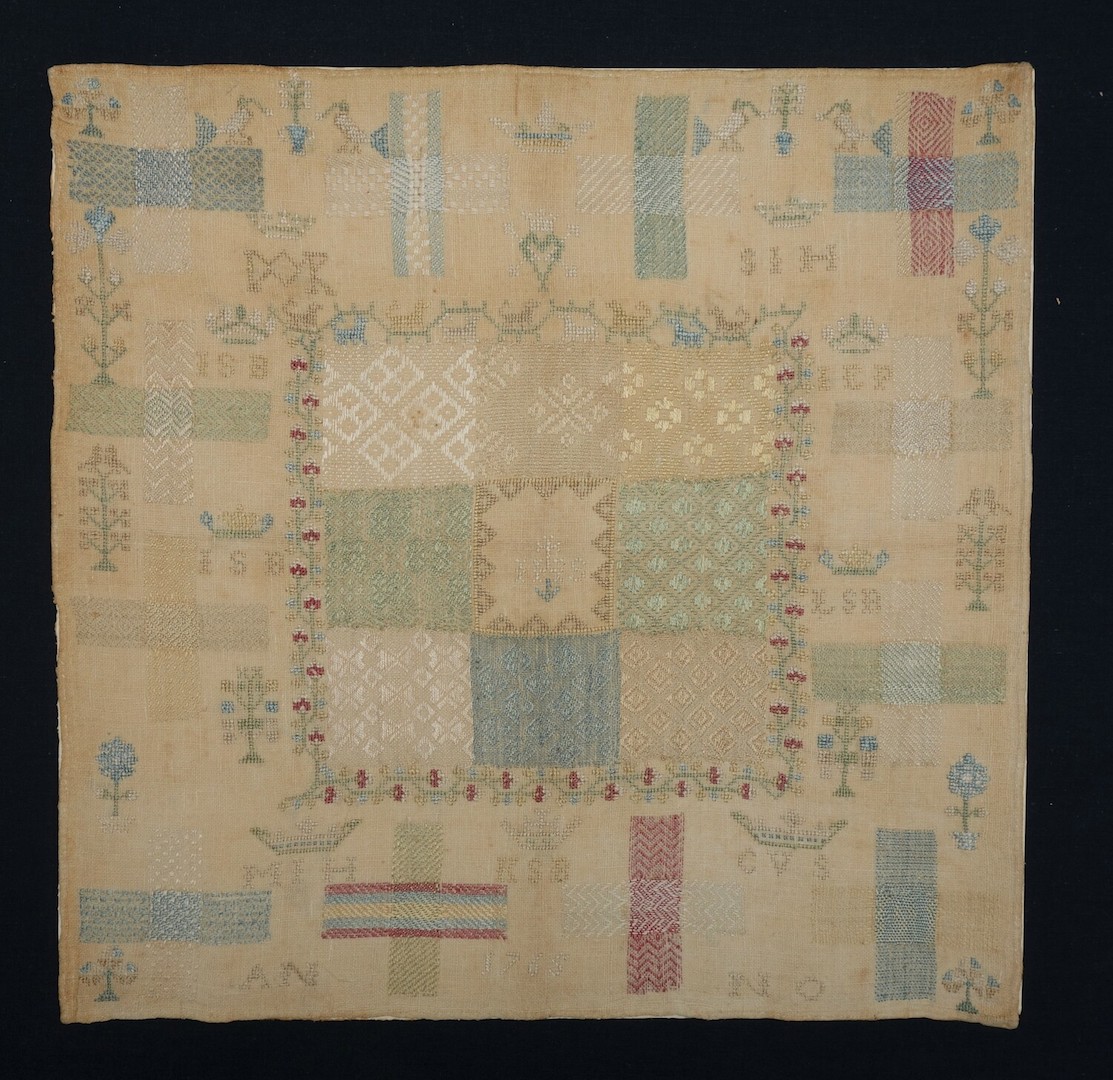 Embroidered sampler, Leiden (?), the Netherlands, 1765 (TRC 2020.3687).