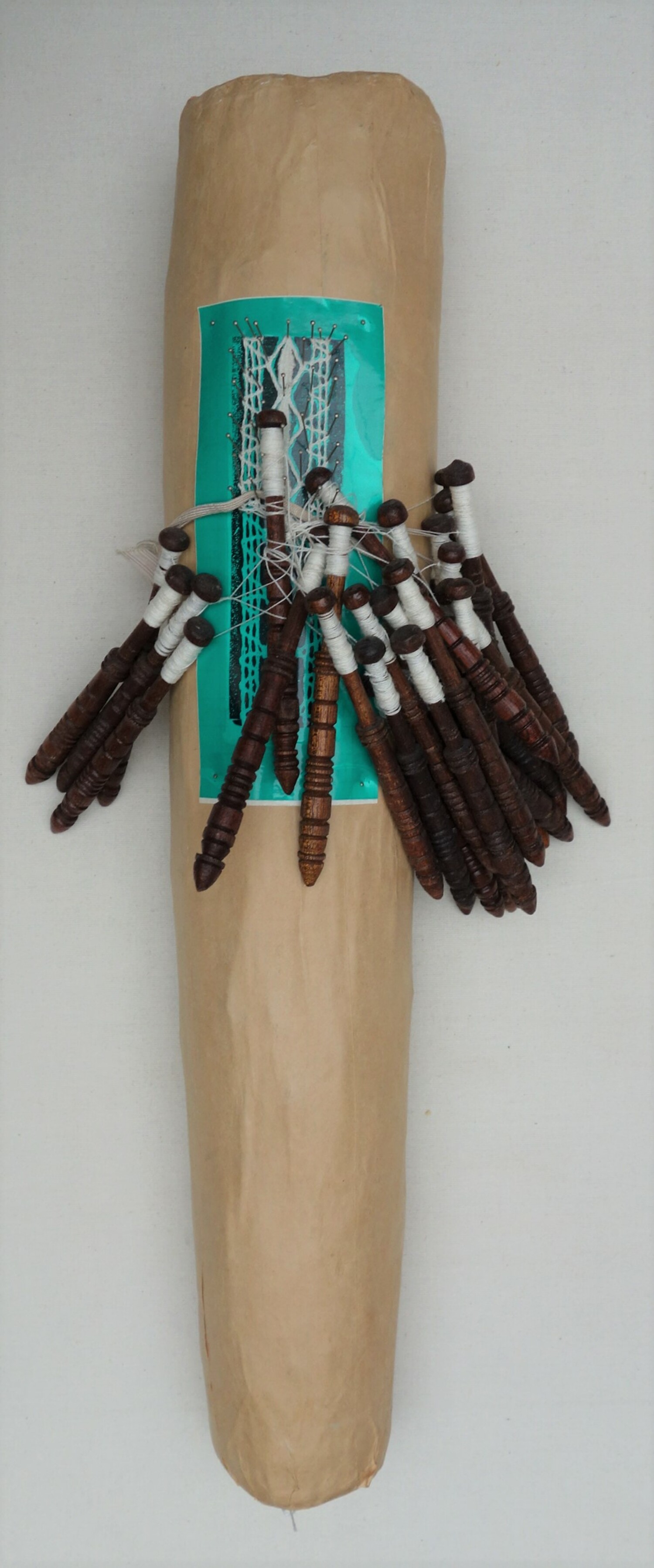 Upright bobbin lace pillow for Maltese lace, Malta, early 21st cenury (TRC 2021.3237).