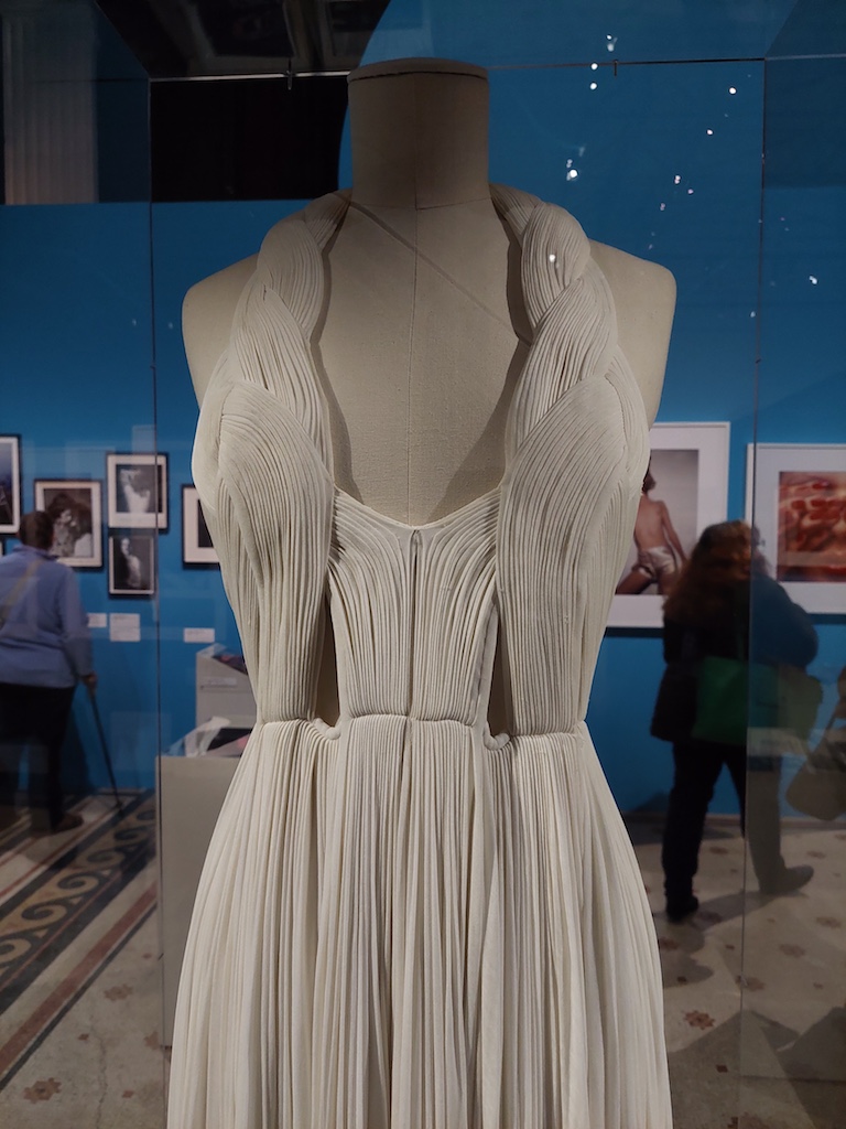 Evening gown of pleated silk jersey, by Madame Grès, Spring Collection 1975. Photograph by Shelley Anderson.