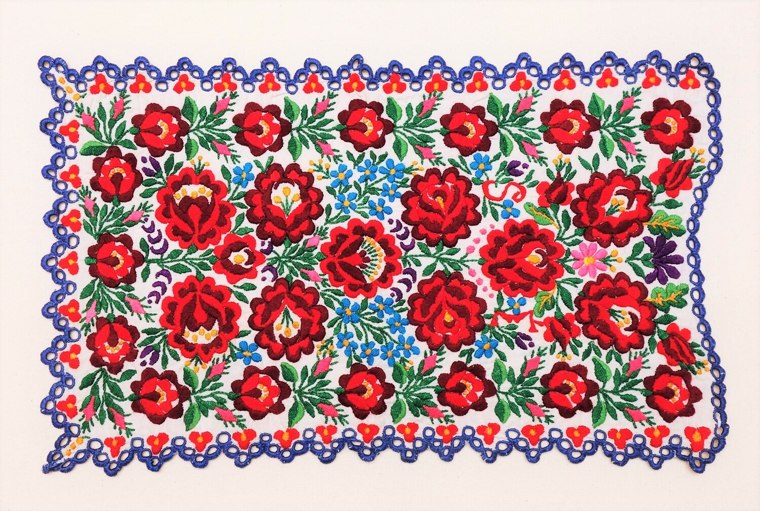 Embroidered panel from Hungary, 20th century (TRC 2022.0722, Amsel Collection).