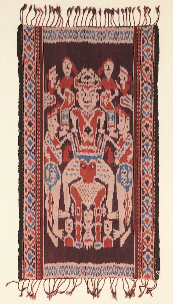 Ikat cloth from East Sumba, Indonesia, 1980-2000 (TRC 2022.0893).