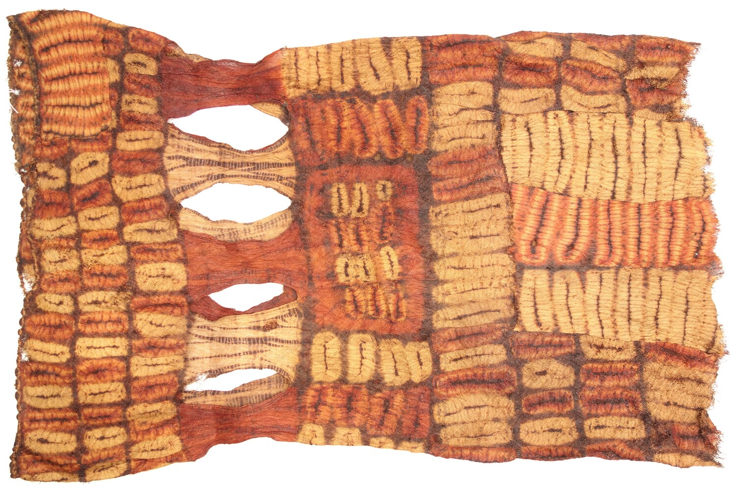 Tubular skirt for a woman from among the Dida, Ivory Coast, mid-20th century, made from raffia (TRC 2023.0407).