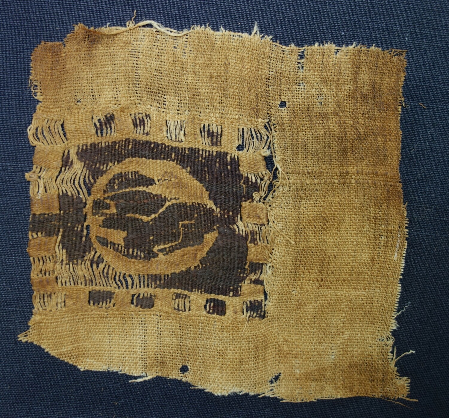 Tapestry fragment from Coptic Egypt, c. 4th century AD (TRC 2025.0012), Titia Huisman bequest.