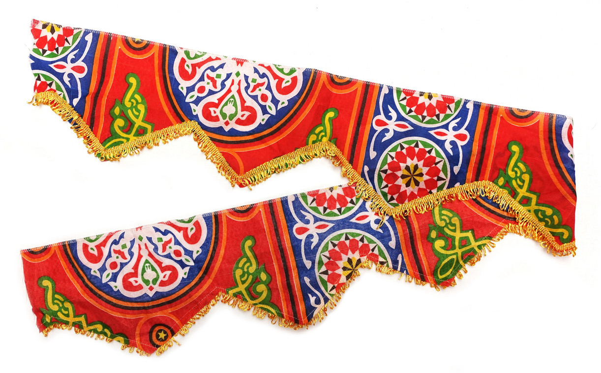 Fig. 3. Ramadan flags (printed) bought in the weeks before Ramadan in a textile shop in Ahmed Maher Street in Cairo, 2025 (TRC 2025.1246).