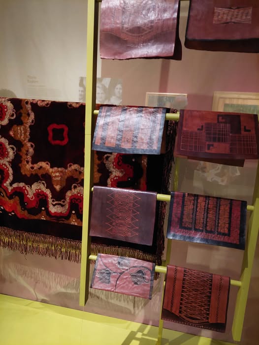 Fig. 3. Leather samples with batik designs. Photograph by S. Anderson.