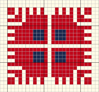 A version of the feather branch design.