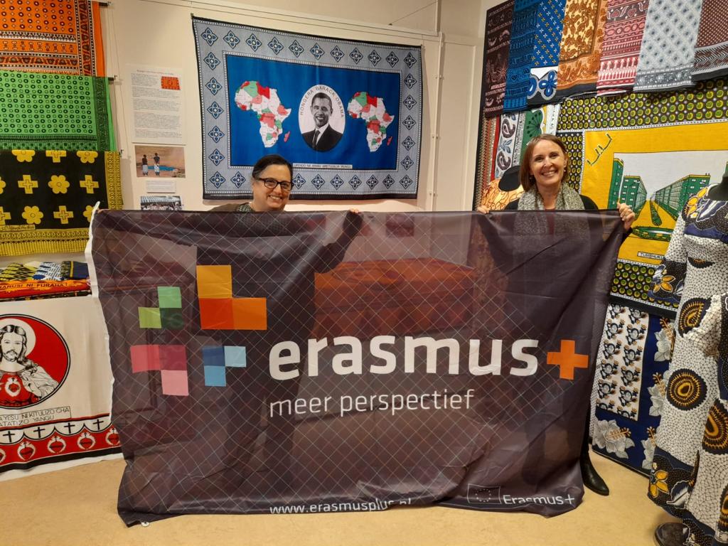 Maria Linkogle (left), TRC Leiden, and Maria Vlachou (right), Accesso Cultura, Lisbon.