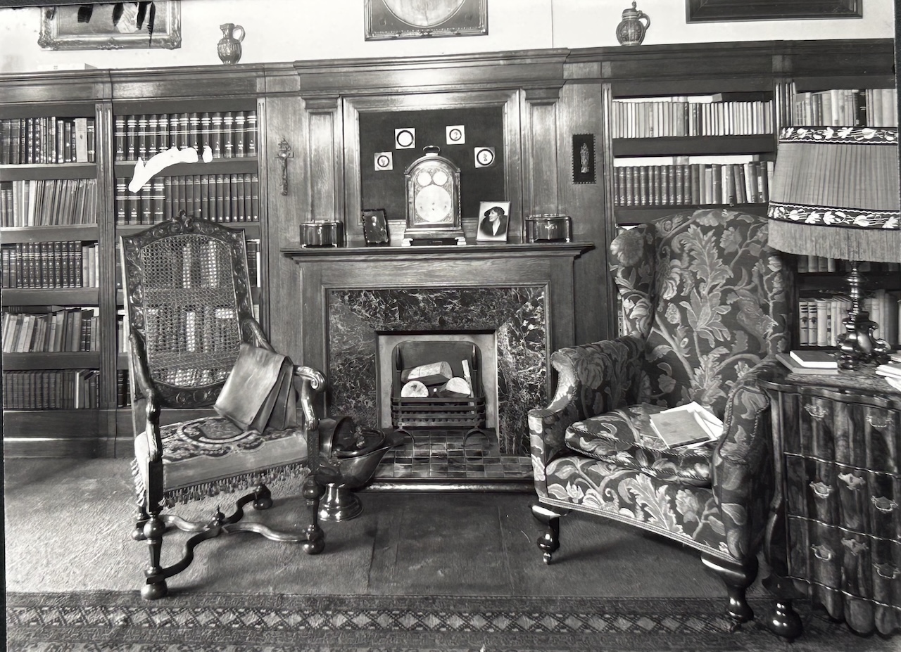 Fig. 10. The ground floor study. The album that contains this photograph dates from 1948. Photograph courtesy Nauta-Barge family.